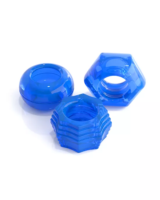 227207 - Classix Deluxe Cock Ring Set - Image 3
