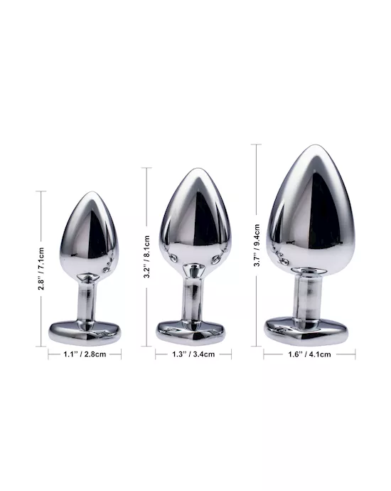 231533 - Kinki Range Alloy Love Heart Gemmed Butt Plug - 2.7 Inch - Image 7