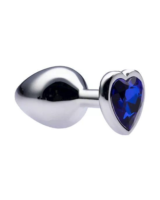 231545 - Kinki Range Alloy Love Heart Gemmed Butt Plug - 3.2 Inch - Image 5